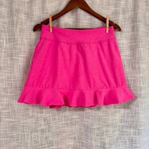 Beyond Yoga Space Dye Dare to Flare Skirt Athletic Skort Large Pink